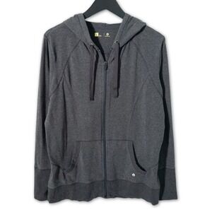 Xersion‎ • Full Zip Hoodie Athleisure Activewear Gym Workout Gray • Womens Large